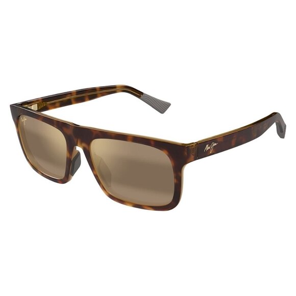 New MAUI JIM Opio Havana Polarised Square H616 01 Sunglasses Women - Picture 1 of 4